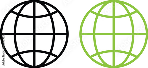 Internet connection status icon set. Online and Offline Internet Connection Icon set. showing online, offline, no signal, and connected network states. 
