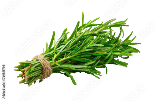 Fresh rosemary sprigs tied with twine