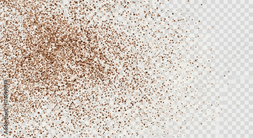 A cascade of sparkling, golden confetti dances across an unseen plane, a celebration of joy and festivity. vector illustration