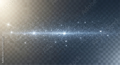 Abstract ethereal light streaking across a dark background, evoking a sense of cosmic energy. vector illustration