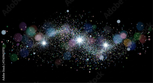 The mesmerizing cosmos unfurls its beauty, a captivating panorama of shimmering stars, cosmic dust, and celestial wonders. This image evokes the mysteries of the universe.