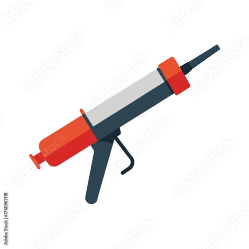 Red and Grey Caulking Gun Tool sealant adhesive