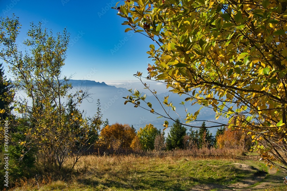 Fototapeta premium Blick vom Revard in Savoie in Frankreich
