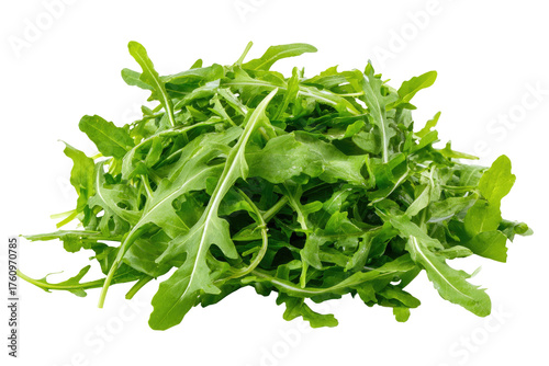Fresh arugula leaves piled high (2)
