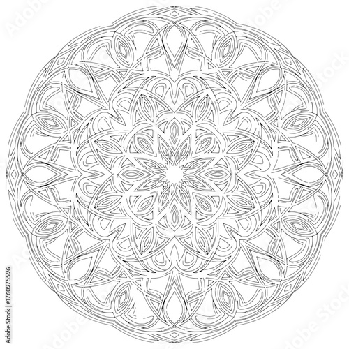 Detailed Mandala Pattern in Intricate Design