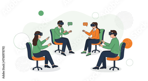 People in Virtual Reality Meeting: Exploring Metaverse and Immersive Collaboration