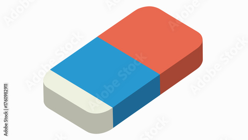 Dual Colored Eraser Icon Graphic Vector Illustration for Education and Design Projects Perfect for Mockups and Presentations