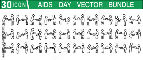 Young volunteer helping elderly person vector