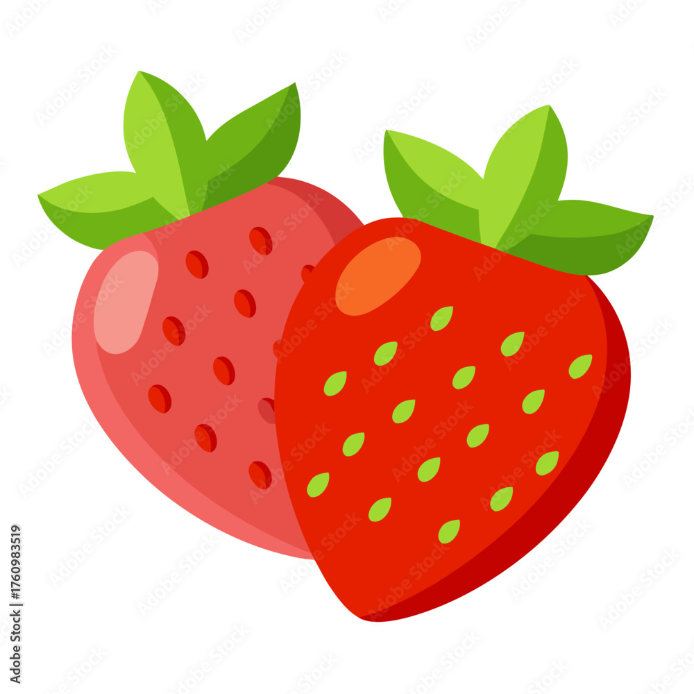 Obraz premium Twin Strawberry Icon