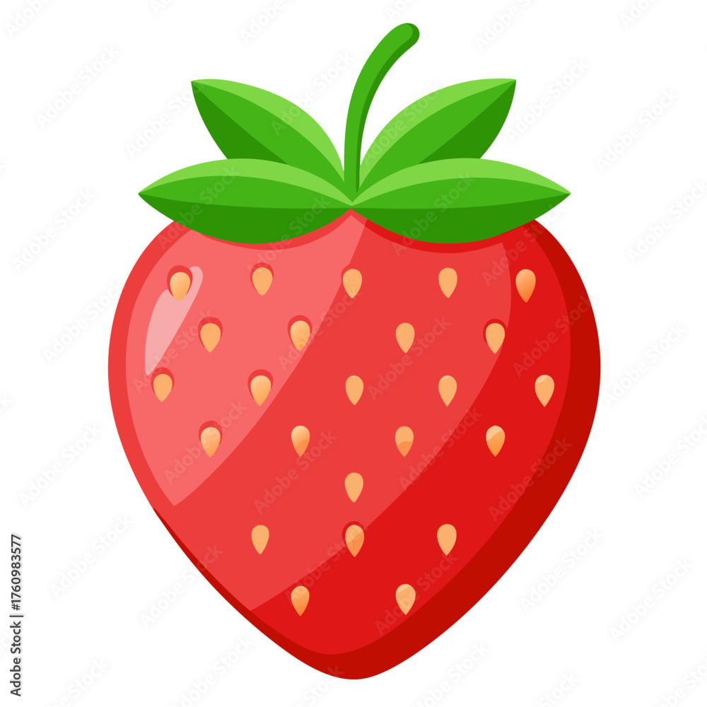 Obraz premium Fresh Strawberry Vector