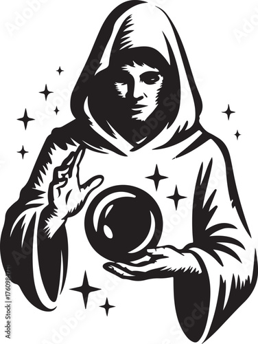 Fortune Teller Crystal Ball Future Prediction Wizardry