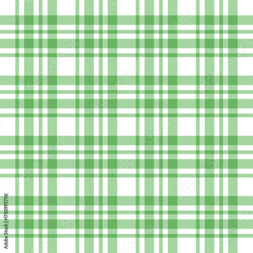 Seamless green plaid pattern