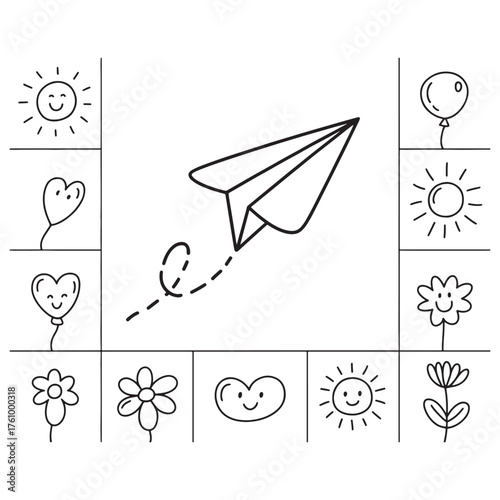 Charming Childlike Doodle Collection