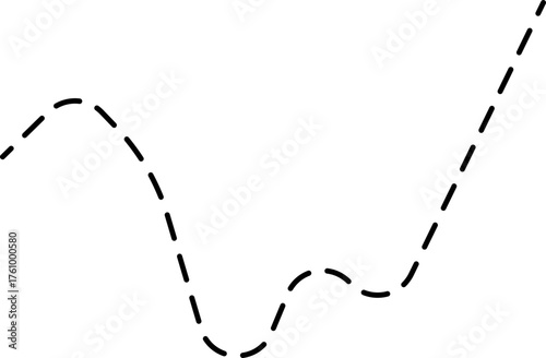 A dotted line graph showing a step-like rise in the trend, represented in a chart style.