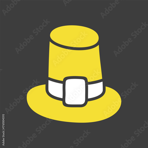 Classic Pilgrim Hat Thanksgiving Icon