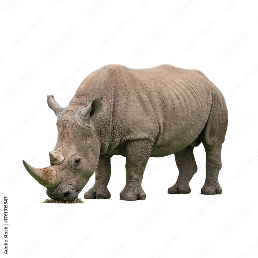 Obraz premium rhino isolated on transparent background
