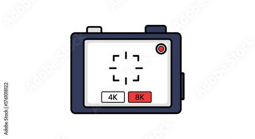 8k recording camera showcasing video resolution for visual storytelling ideal for digital media and creative content creation emphasizing high definition