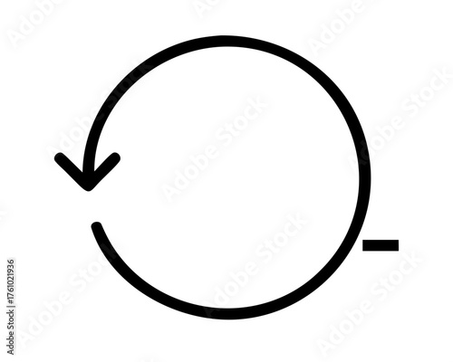 Recycle symbol with arrow