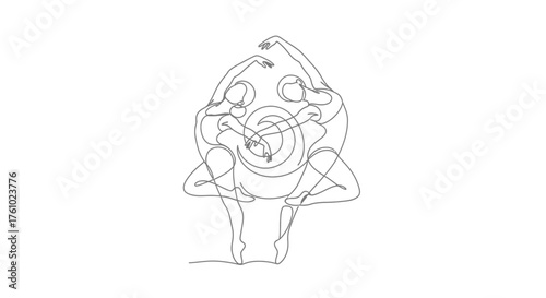 Joyful cartoon character illustration dancing with enthusiasm vector art scalable eps