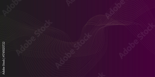 Sound wave equalizer digital vector illustration. Abstract purple background with pink and blue dots forming wavy patterns. digital, art, light, geometric, lines, wave, purple, line, shape, artistic