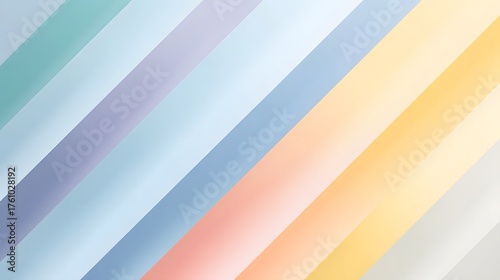 Muted pastel diagonal stripes in mint, blue, lavender, coral, and peach soft, serene, and versatile background for minimalist design or presentations.
