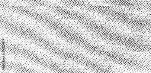 Vector fabric texture. Distressed texture of weaving fabric. Grunge background. Abstract halftone vector illustration. Overlay to create interesting effect and depth. Black isolated on white. EPS10.