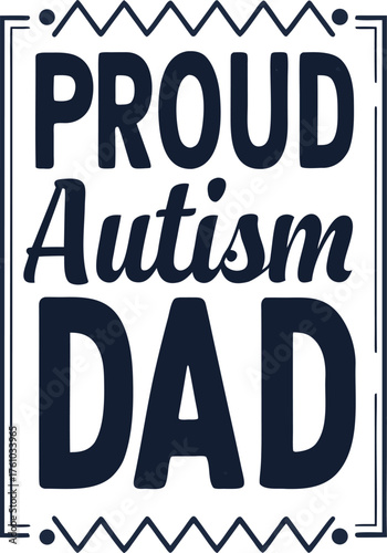 Father's Day Awareness Typography Quote Graphic