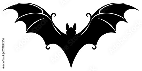 bat on a transparent background, bat, black, logo, silhouette, symbol, wing 