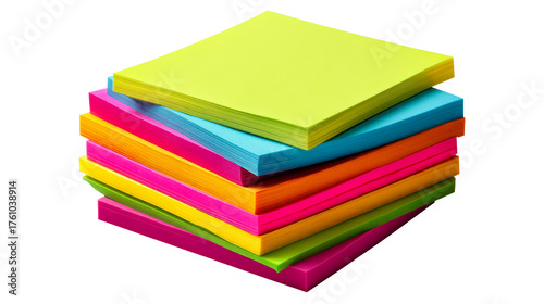 Wallpaper Mural Stack of colorful sticky notes, cut out transparent Torontodigital.ca
