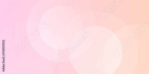Abstract pastel pink and yellow circle combination background. Circle with cute color.