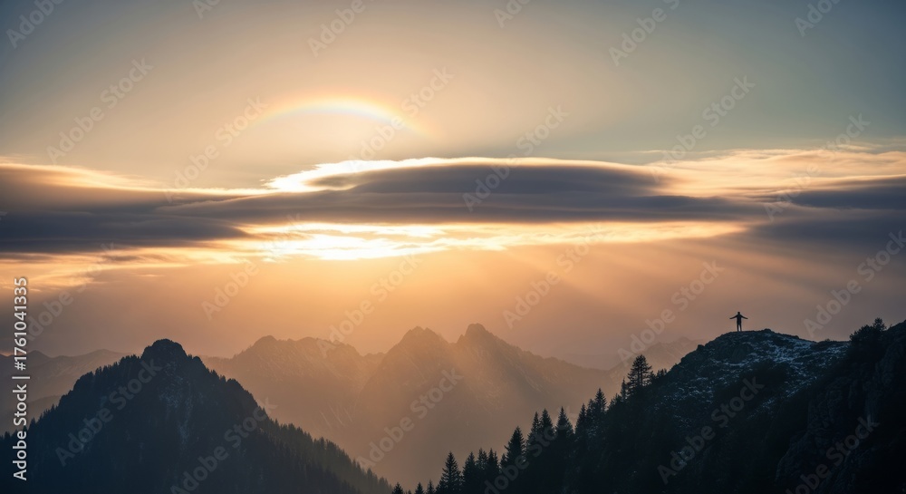 Obraz premium Light Breaking Through the Clouds 2