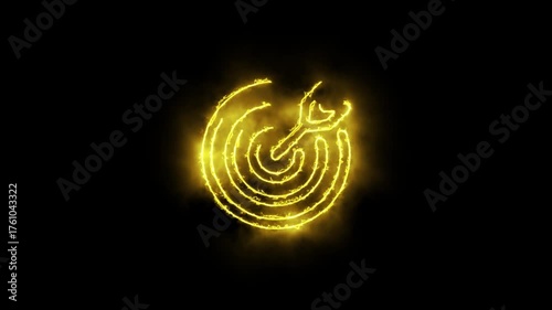Bullseye Target Animation | Precision and Success Concept