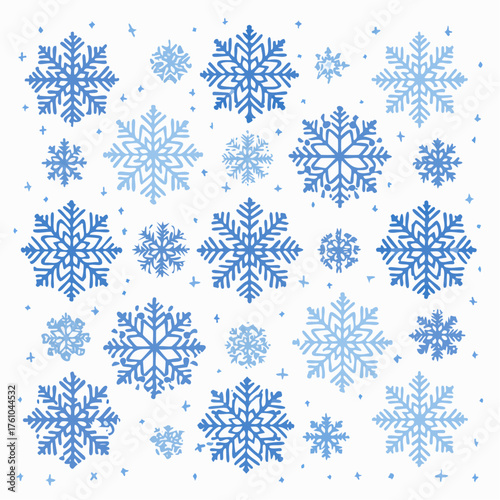 Illustration rétro hivernale en style pixelisé