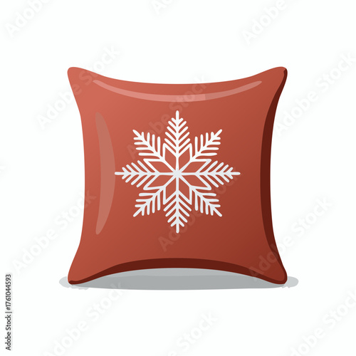 Coussin de Noël stylisé en design géométrique