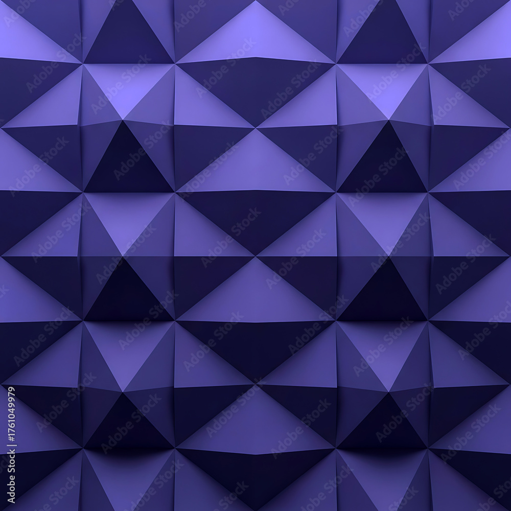 Fototapeta premium Abstract purple polygonal background with repeating triangular geometric patterns