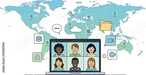 Global connectivity for modern teams Embracing Hybrid Work & Digital Nomad lifestyles with virtual collaboration