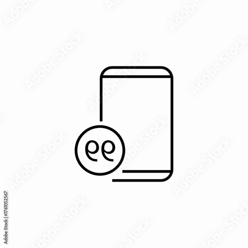phone language switch icon sign vector