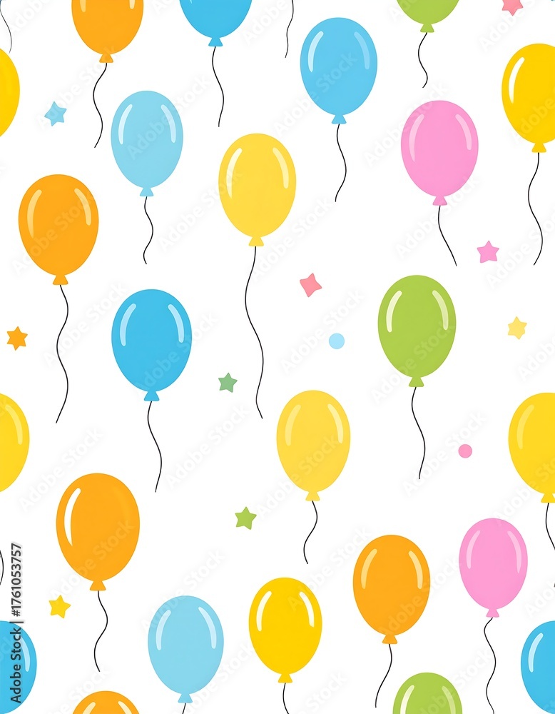 Obraz premium Colorful balloons pattern