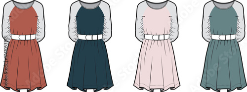 Elegant Dress Designs A Collection of Stylish Dresses in Various Colors and Styles