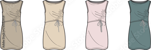 Stylish Sleeveless Dresses in Varied Colors Fashionable Wardrobe Essentials