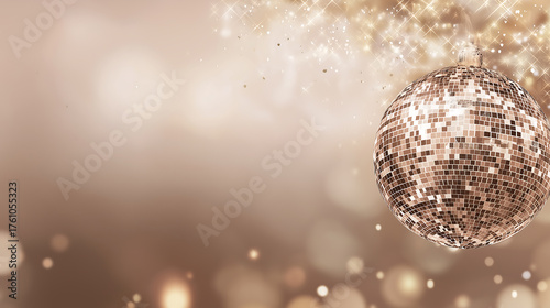 Disco ball background party celebration event new year's eve festive