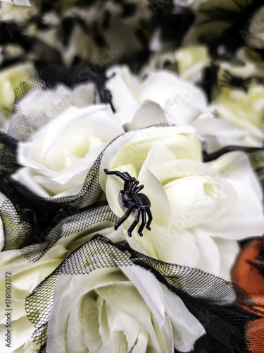 Roses with spider Halloween
