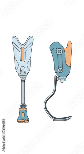 Understanding prosthetic leg components and their functions in mobility.
