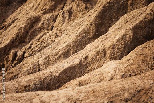 Vászonkép sandy rocks as a background for the substrate