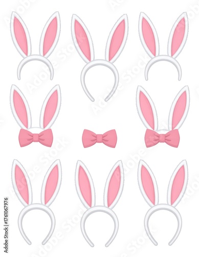 Easter bunny headband set