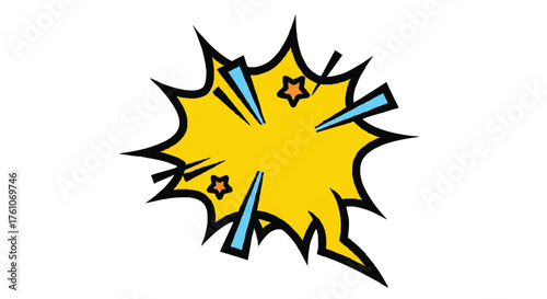 Sound effect bubble outline icon vector
