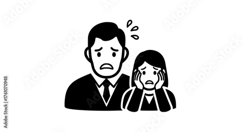 Couple Feeling Stressed And Worried About Financial Problems