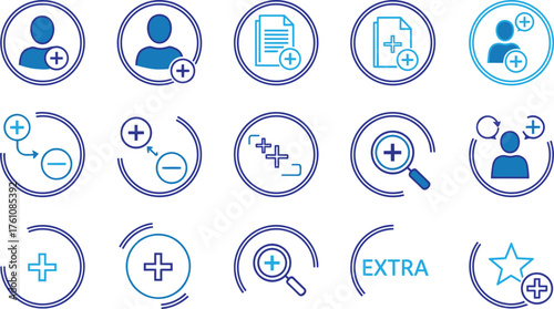 Minimalist Medical Health Logo Design with Plus Symbol and Curved Line Emblem for Healthcare Solutions