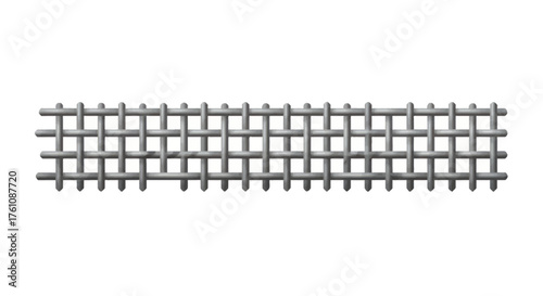 Close-up of a Metal Wire Mesh Screen with Interwoven Strands.
