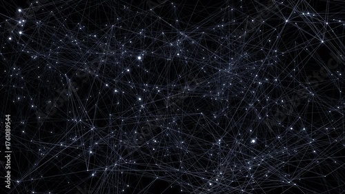 Plexus lines and dots network connection digital technology background